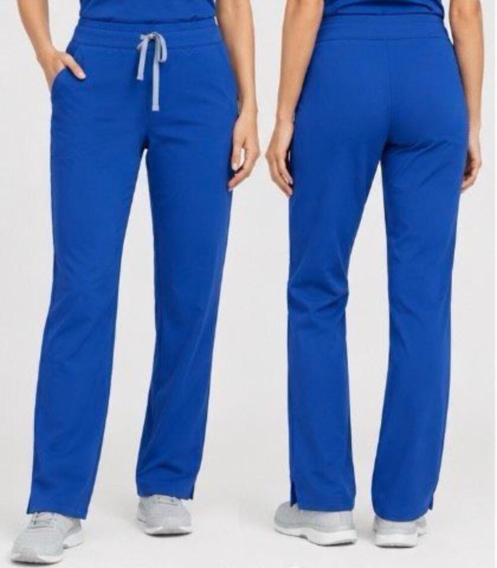 FIGS Technical Collection XL Royal Blue Straight Leg Scrub Pants Drawstring